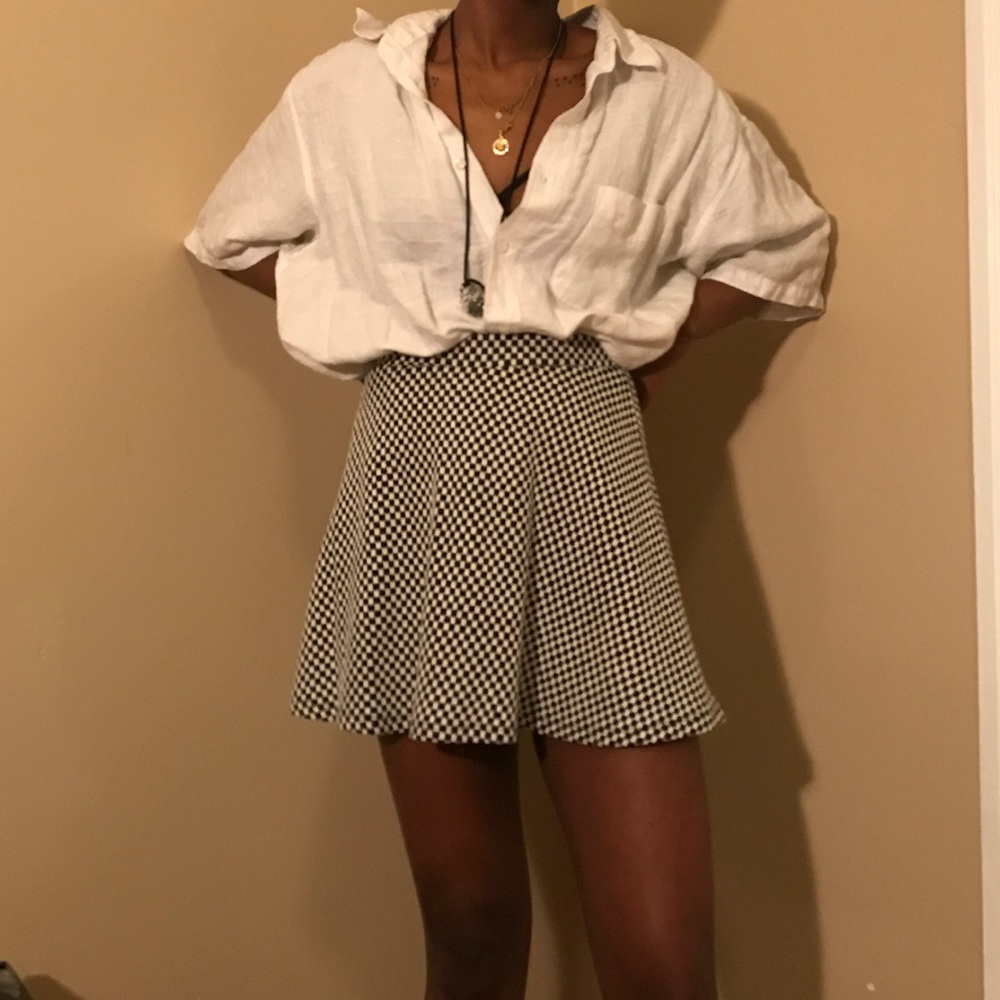 print circle skirt